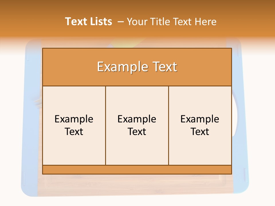 A Knife On A Cutting Board With A Name Of Presentation PowerPoint Template