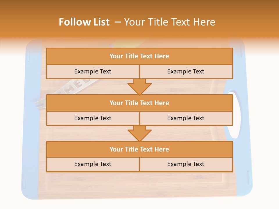 A Knife On A Cutting Board With A Name Of Presentation PowerPoint Template
