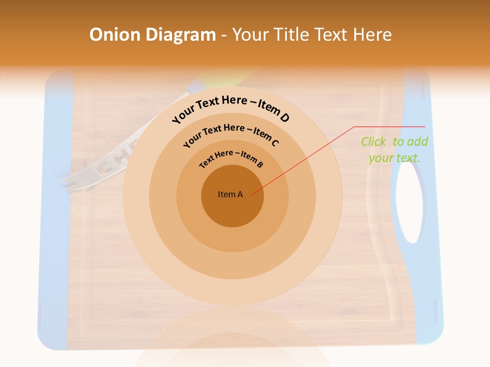A Knife On A Cutting Board With A Name Of Presentation PowerPoint Template