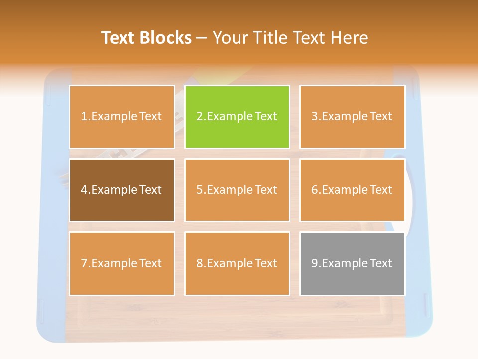 A Knife On A Cutting Board With A Name Of Presentation PowerPoint Template