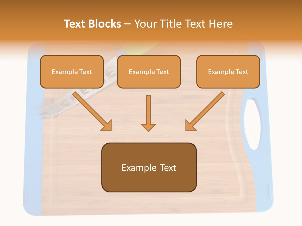 A Knife On A Cutting Board With A Name Of Presentation PowerPoint Template