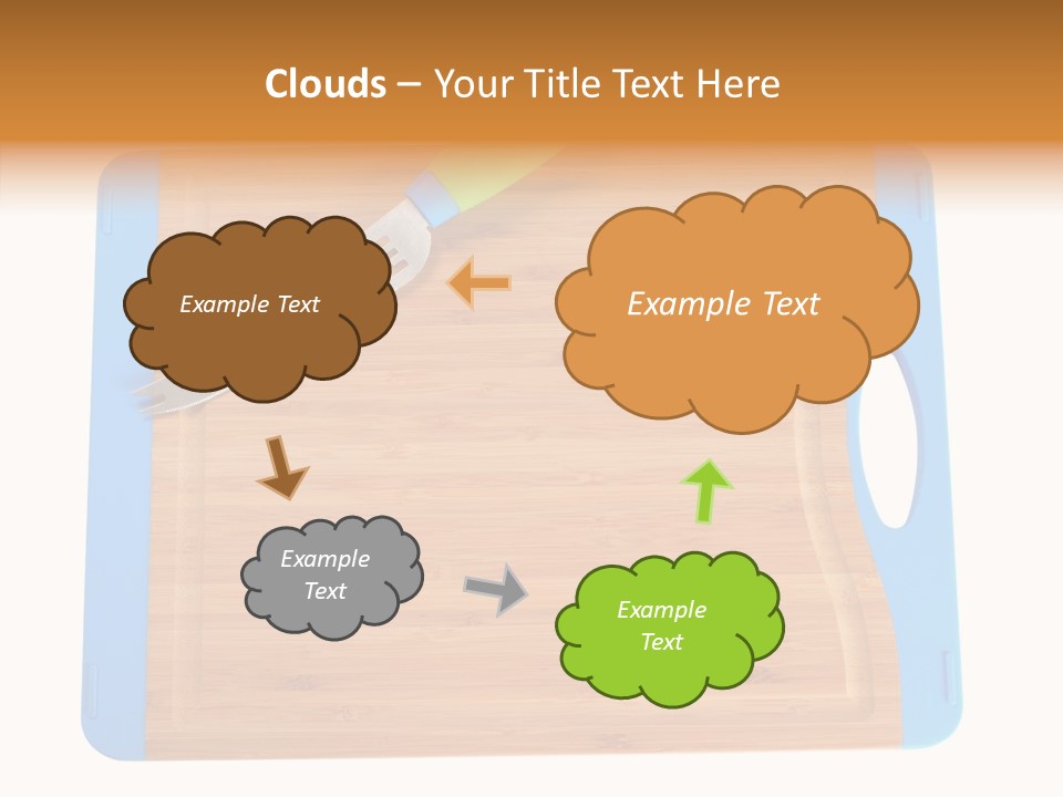 A Knife On A Cutting Board With A Name Of Presentation PowerPoint Template
