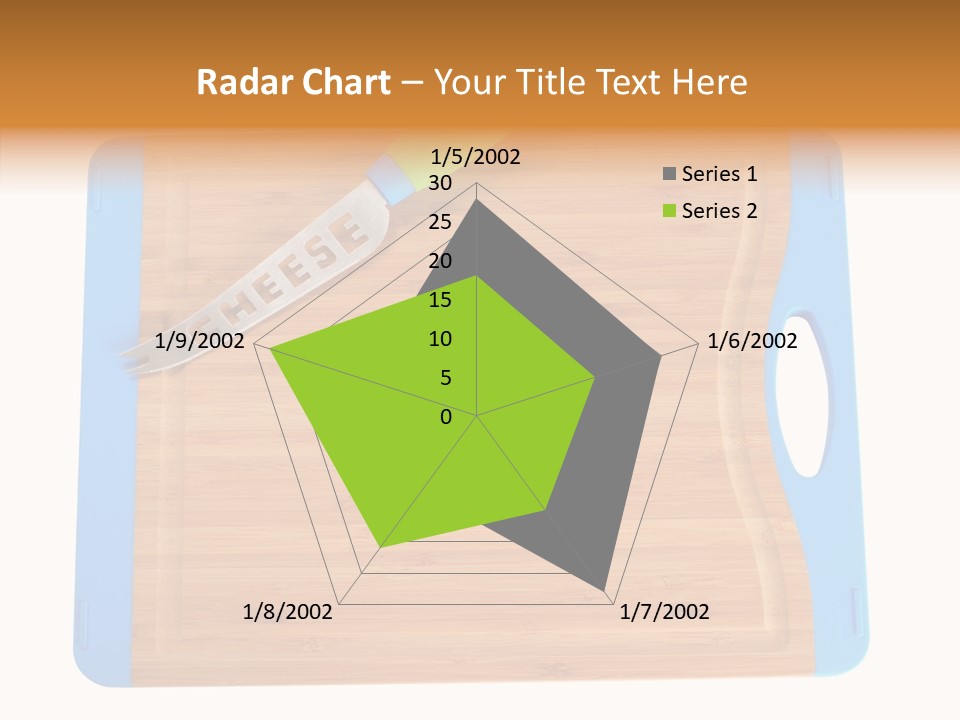 A Knife On A Cutting Board With A Name Of Presentation PowerPoint Template