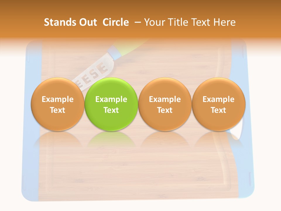 A Knife On A Cutting Board With A Name Of Presentation PowerPoint Template