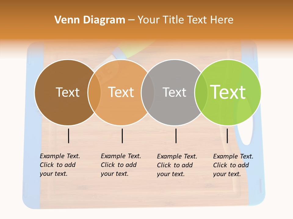 A Knife On A Cutting Board With A Name Of Presentation PowerPoint Template