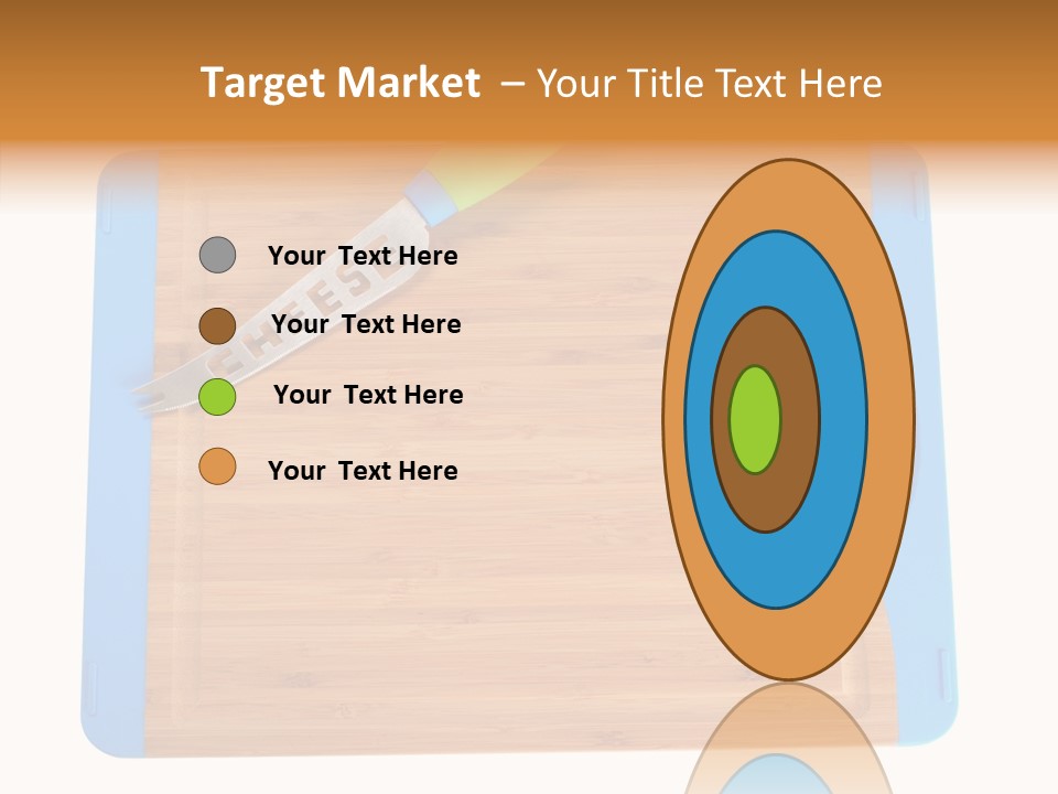 A Knife On A Cutting Board With A Name Of Presentation PowerPoint Template