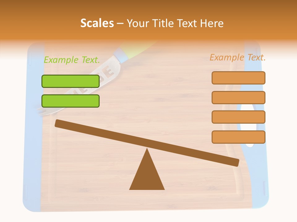 A Knife On A Cutting Board With A Name Of Presentation PowerPoint Template