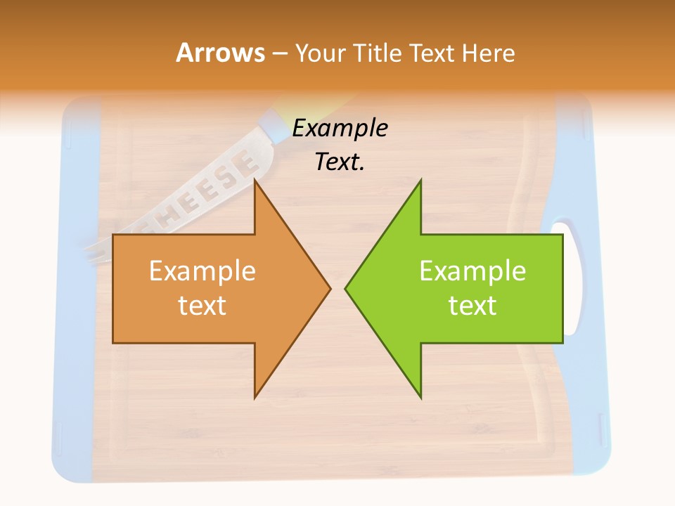 A Knife On A Cutting Board With A Name Of Presentation PowerPoint Template