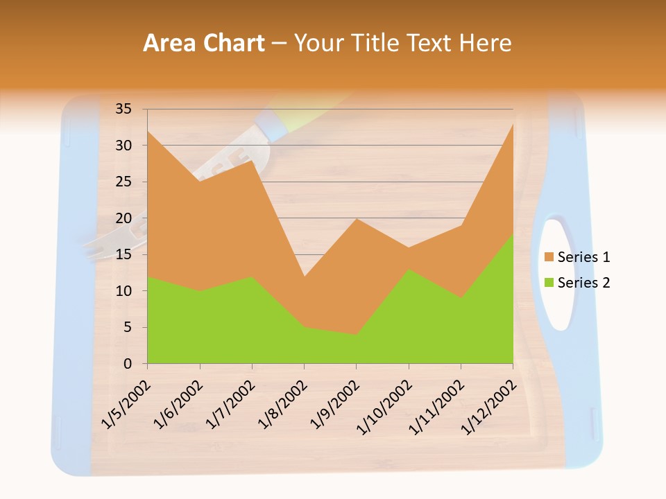 A Knife On A Cutting Board With A Name Of Presentation PowerPoint Template