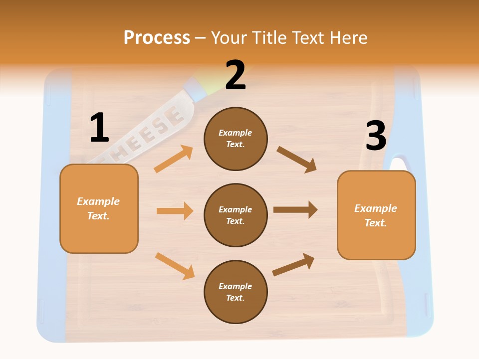 A Knife On A Cutting Board With A Name Of Presentation PowerPoint Template