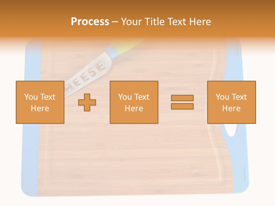 A Knife On A Cutting Board With A Name Of Presentation PowerPoint Template