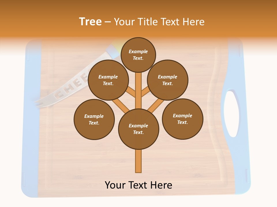 A Knife On A Cutting Board With A Name Of Presentation PowerPoint Template