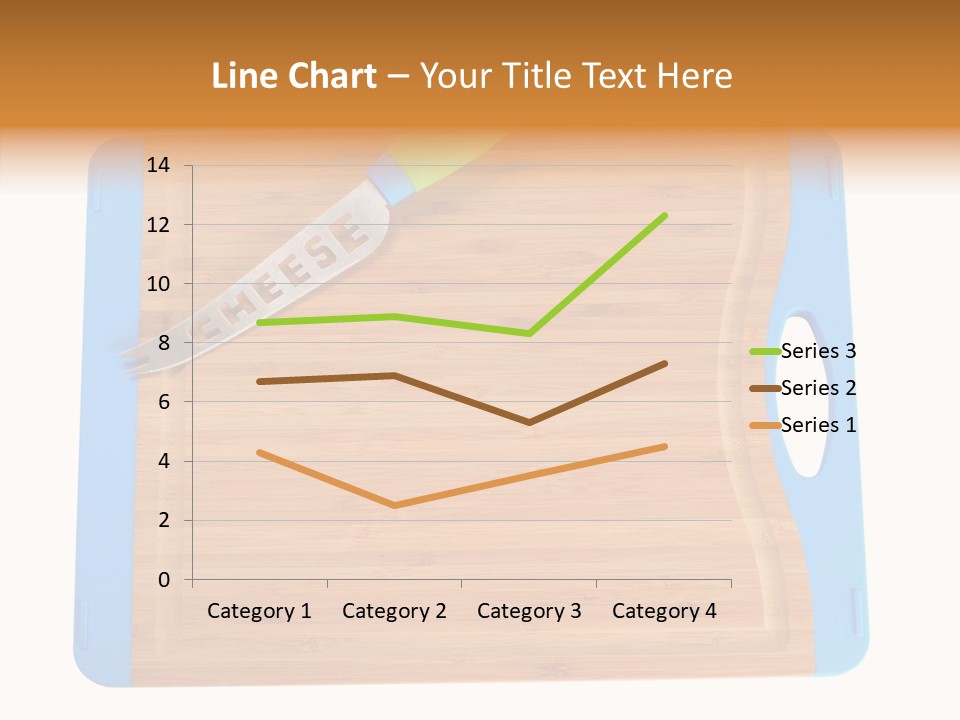 A Knife On A Cutting Board With A Name Of Presentation PowerPoint Template