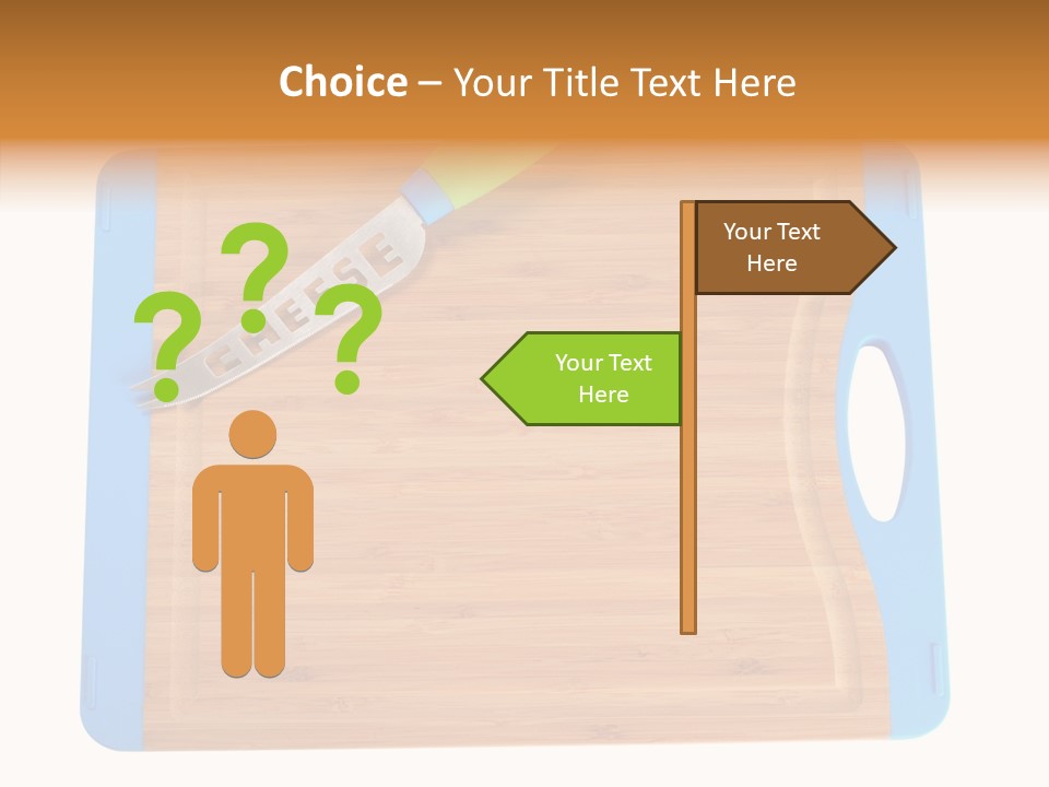 A Knife On A Cutting Board With A Name Of Presentation PowerPoint Template