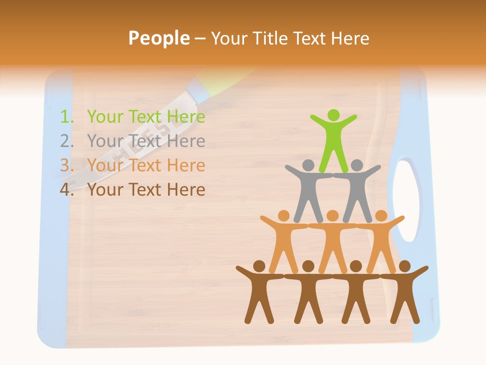 A Knife On A Cutting Board With A Name Of Presentation PowerPoint Template