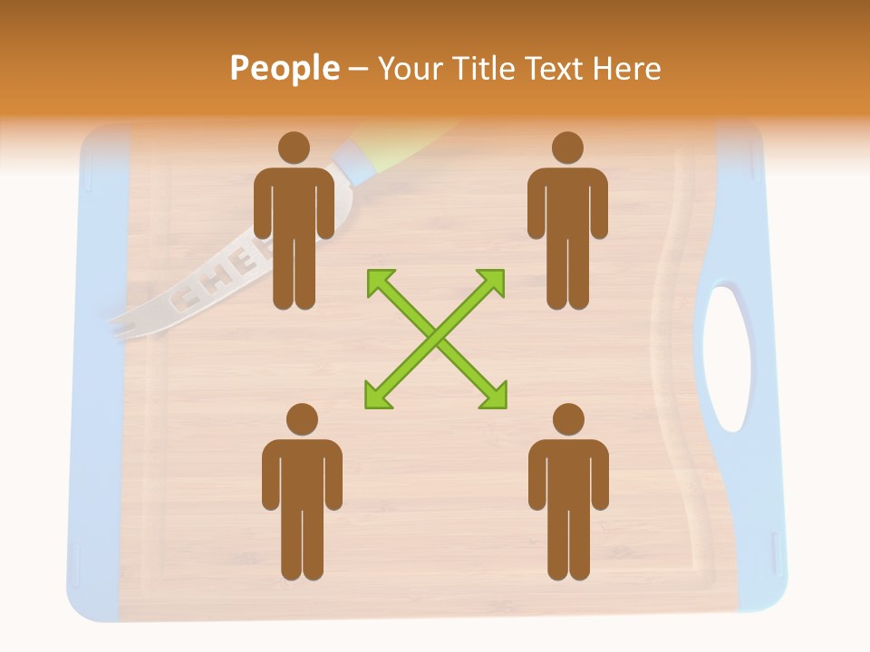 A Knife On A Cutting Board With A Name Of Presentation PowerPoint Template