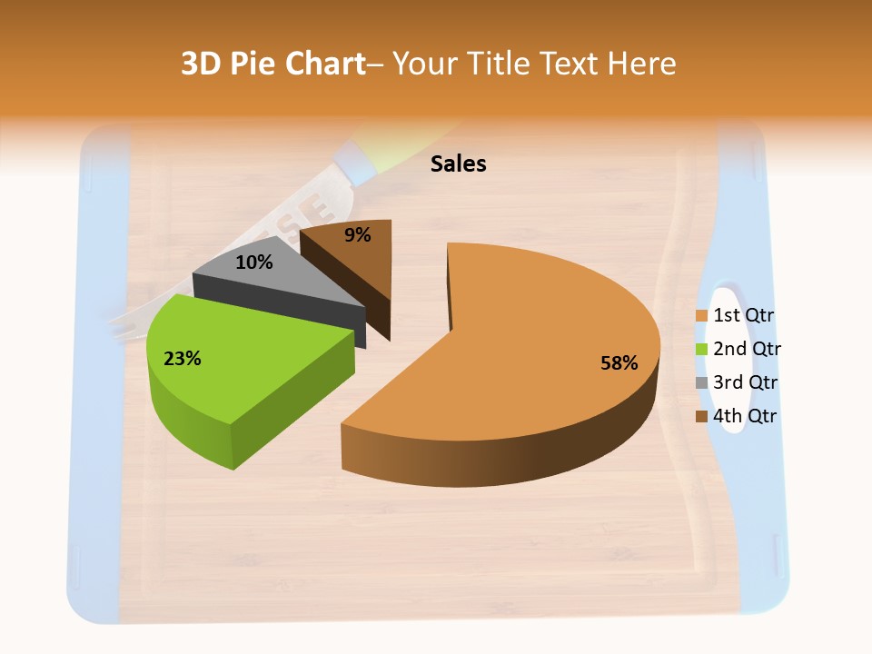 A Knife On A Cutting Board With A Name Of Presentation PowerPoint Template