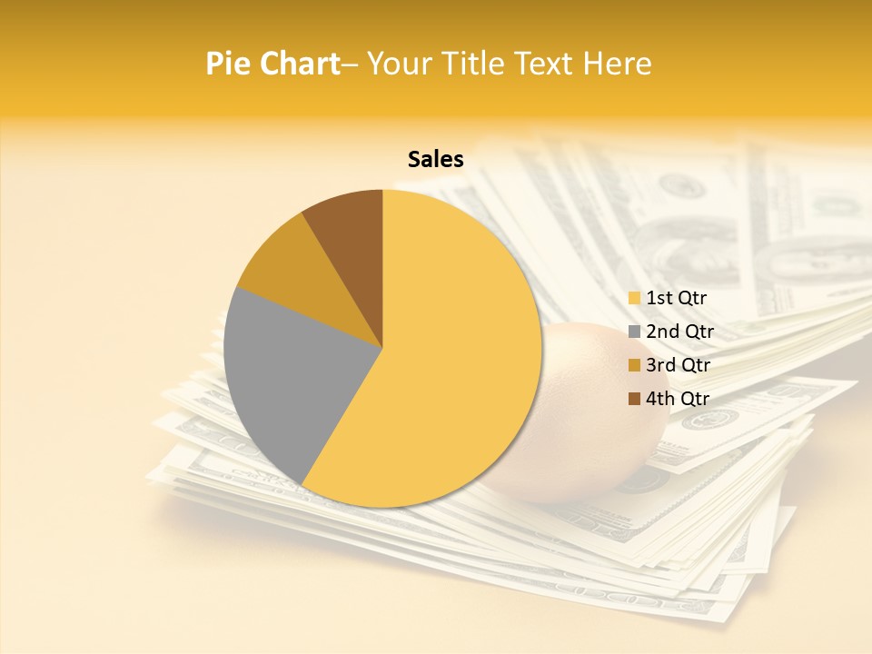 A Pile Of Money With An Egg On Top Of It PowerPoint Template