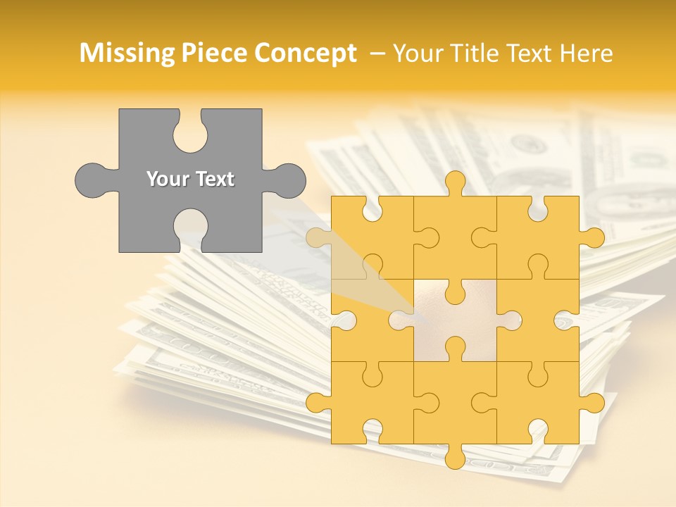 A Pile Of Money With An Egg On Top Of It PowerPoint Template