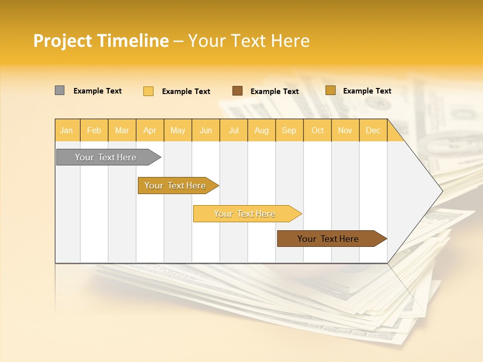 A Pile Of Money With An Egg On Top Of It PowerPoint Template