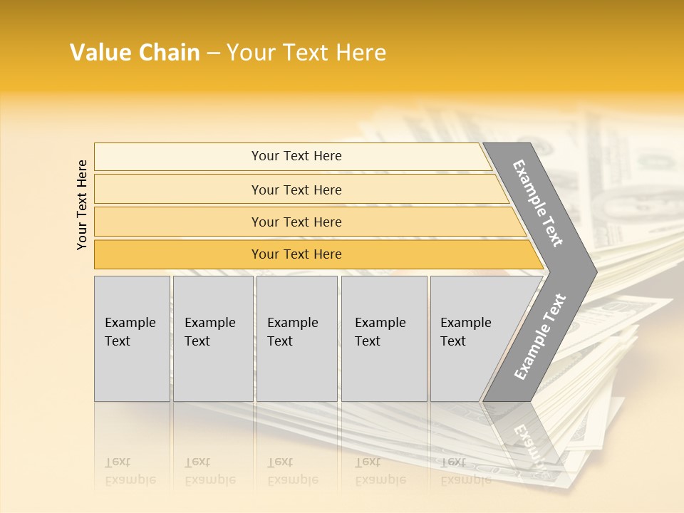 A Pile Of Money With An Egg On Top Of It PowerPoint Template
