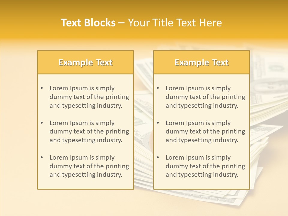 A Pile Of Money With An Egg On Top Of It PowerPoint Template