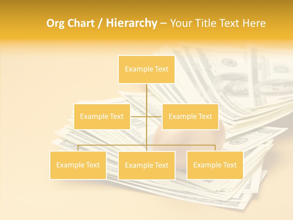 A Pile Of Money With An Egg On Top Of It PowerPoint Template