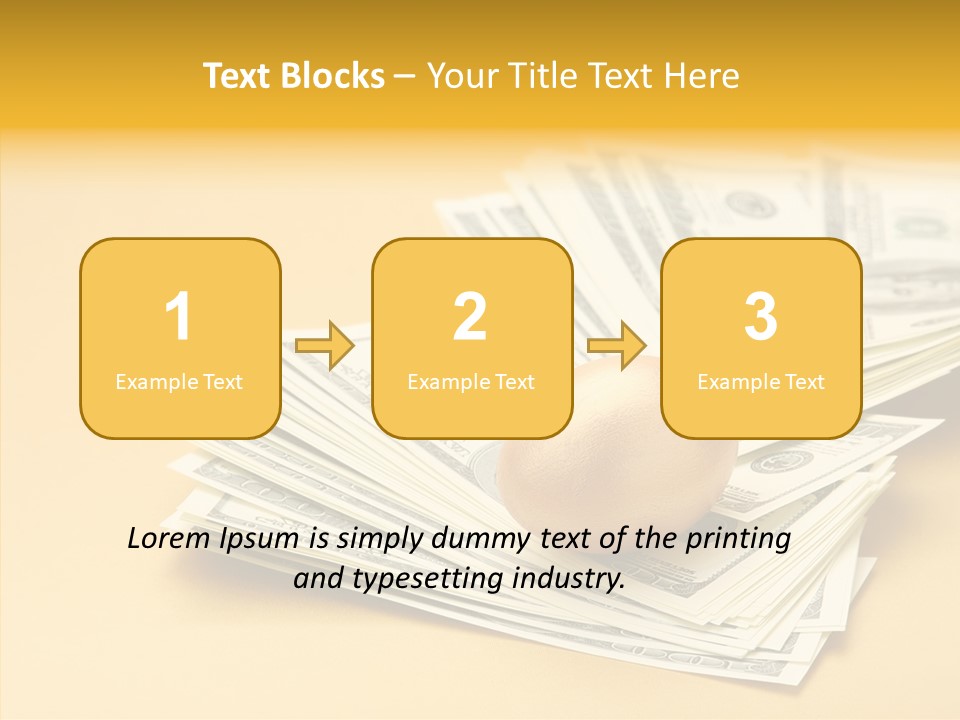 A Pile Of Money With An Egg On Top Of It PowerPoint Template