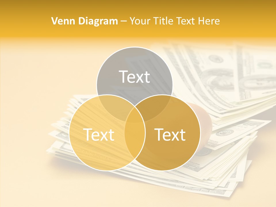 A Pile Of Money With An Egg On Top Of It PowerPoint Template