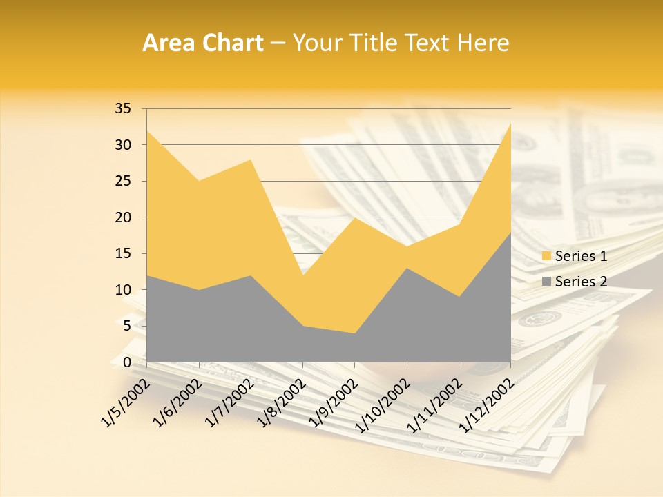 A Pile Of Money With An Egg On Top Of It PowerPoint Template