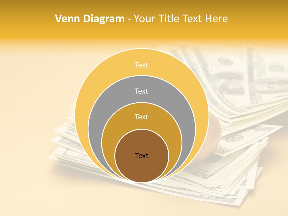 A Pile Of Money With An Egg On Top Of It PowerPoint Template