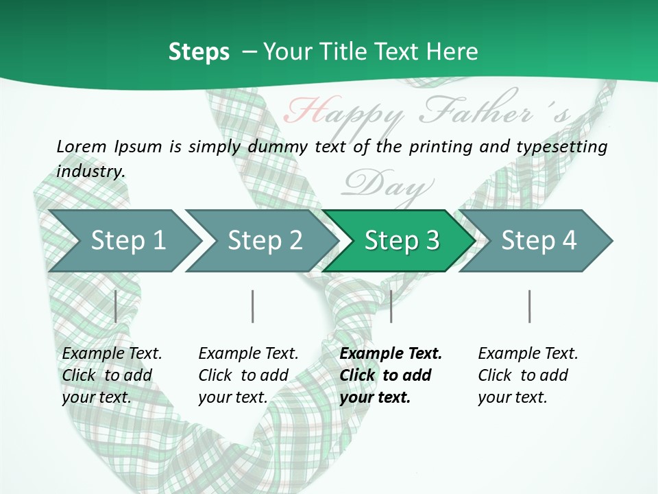 A Happy Father's Day Powerpoint Presentation PowerPoint Template