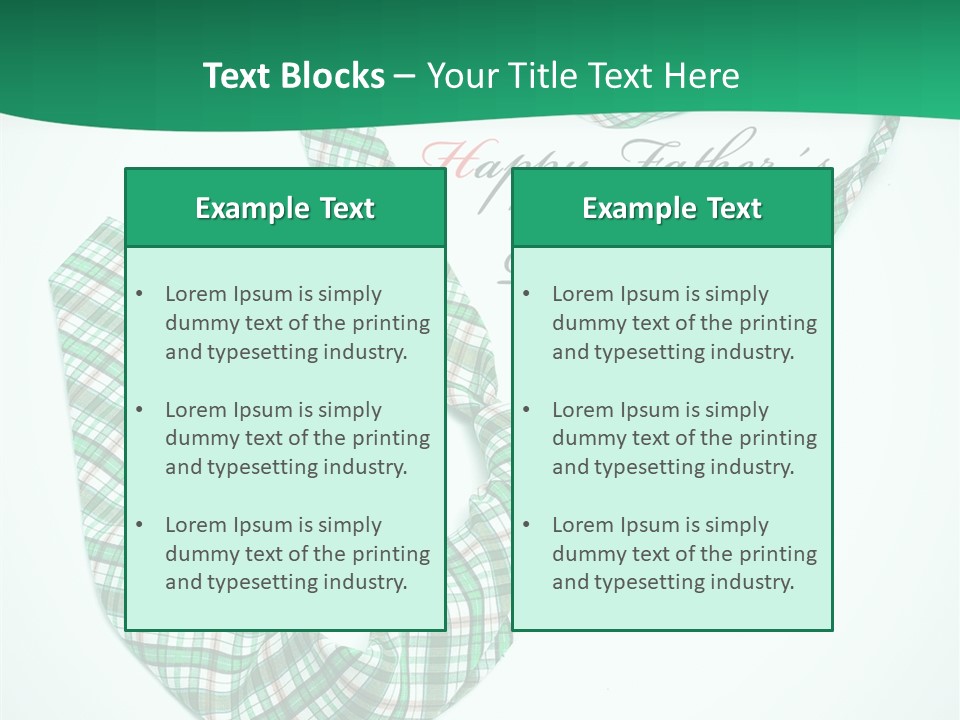 A Happy Father's Day Powerpoint Presentation PowerPoint Template