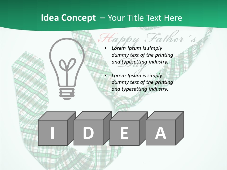 A Happy Father's Day Powerpoint Presentation PowerPoint Template