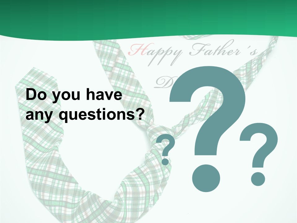 A Happy Father's Day Powerpoint Presentation PowerPoint Template