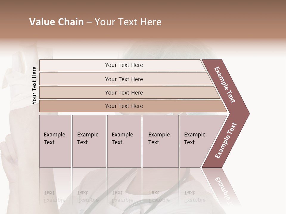 A Woman Wearing A Surgical Mask And Gloves PowerPoint Template