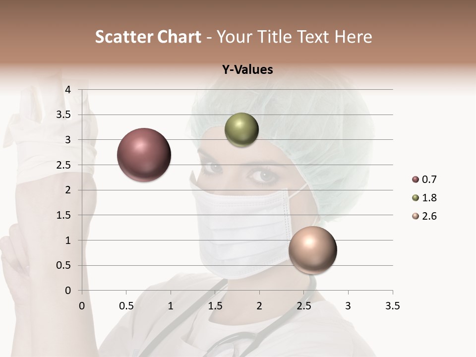 A Woman Wearing A Surgical Mask And Gloves PowerPoint Template