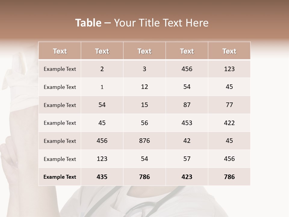 A Woman Wearing A Surgical Mask And Gloves PowerPoint Template