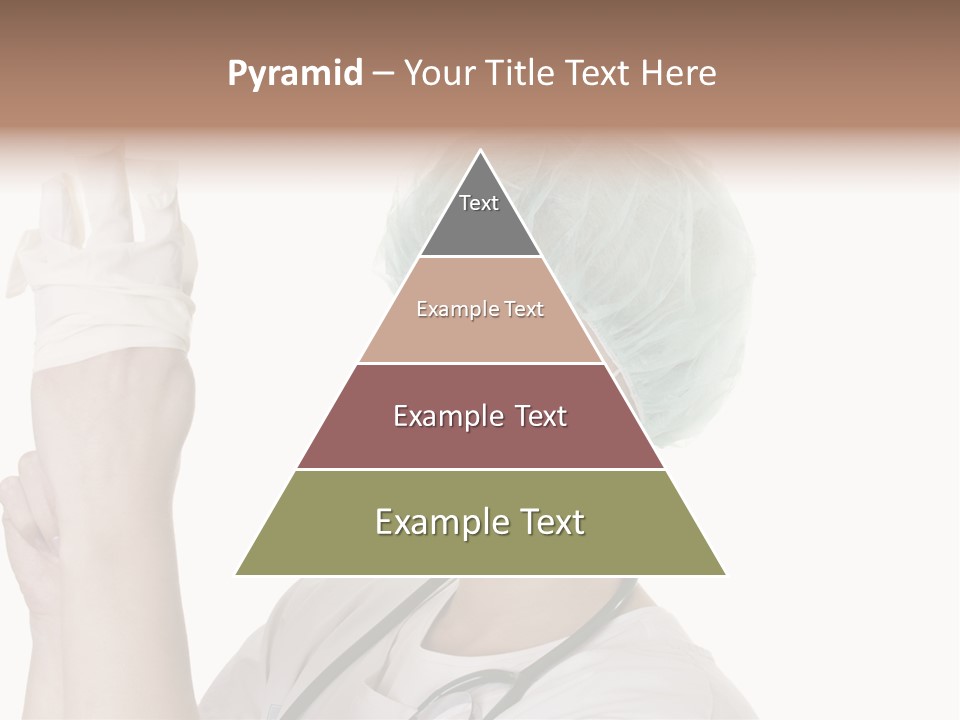 A Woman Wearing A Surgical Mask And Gloves PowerPoint Template