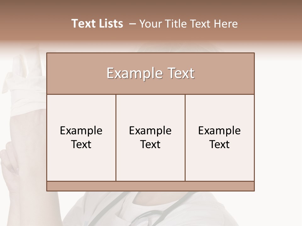 A Woman Wearing A Surgical Mask And Gloves PowerPoint Template