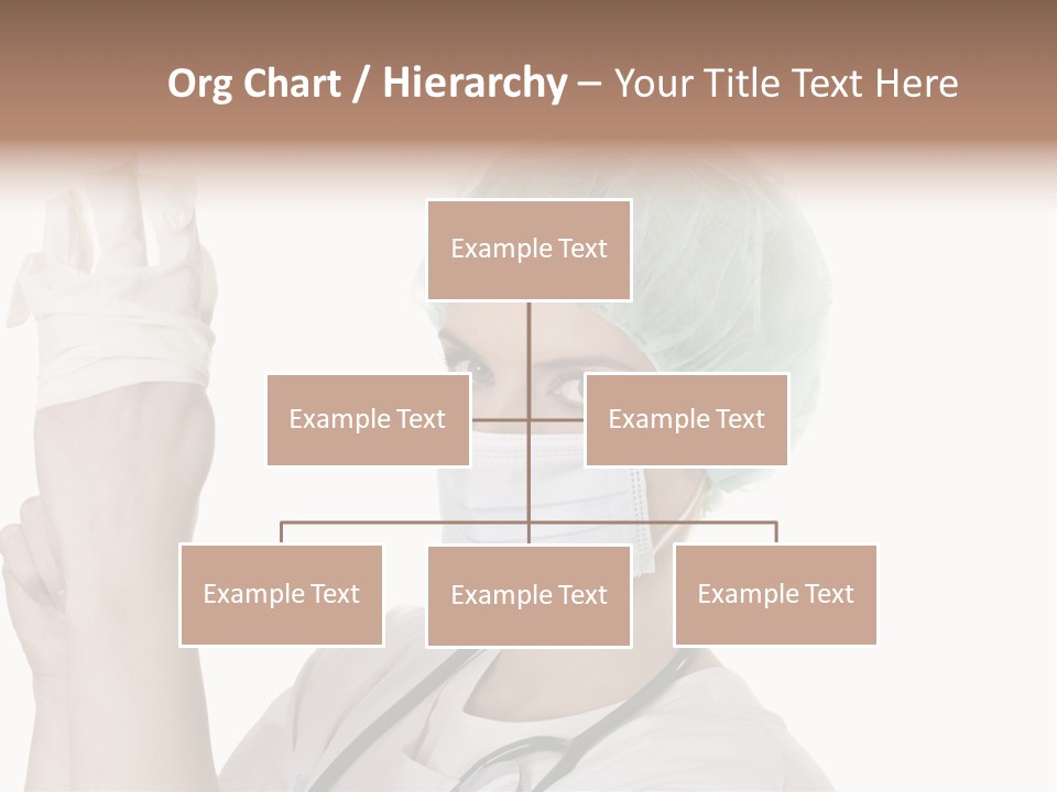 A Woman Wearing A Surgical Mask And Gloves PowerPoint Template