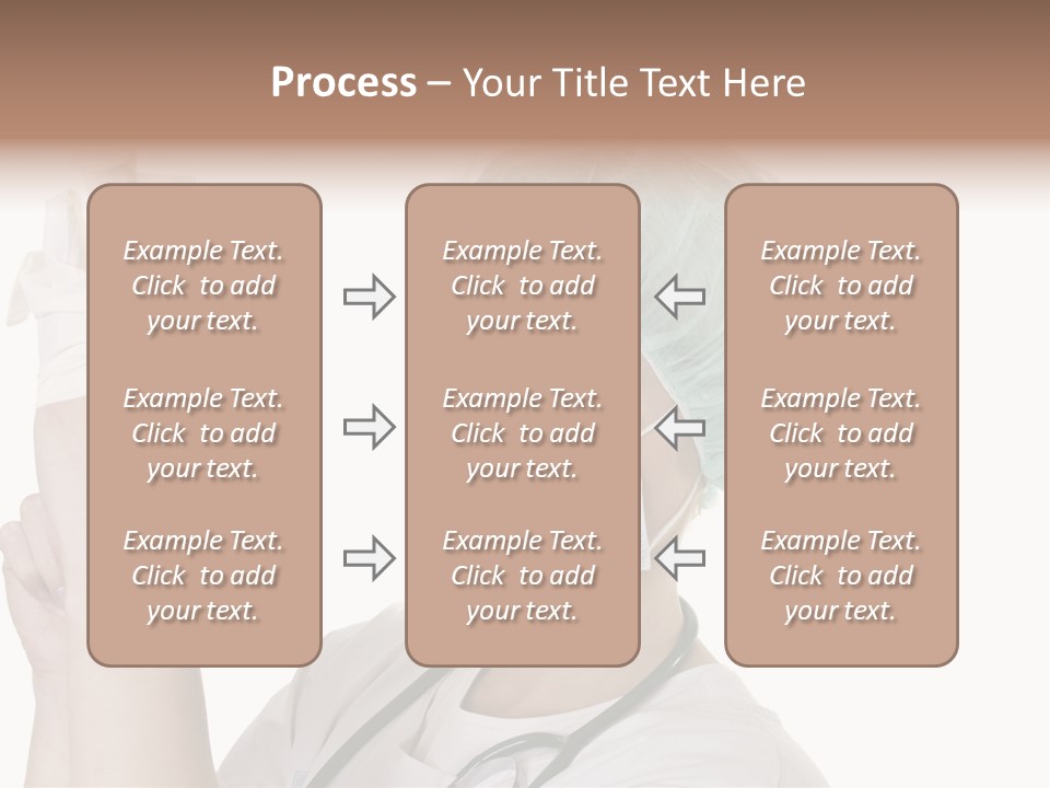 A Woman Wearing A Surgical Mask And Gloves PowerPoint Template