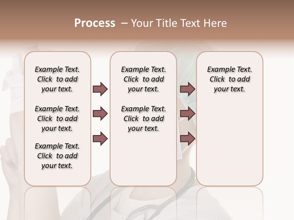 A Woman Wearing A Surgical Mask And Gloves PowerPoint Template
