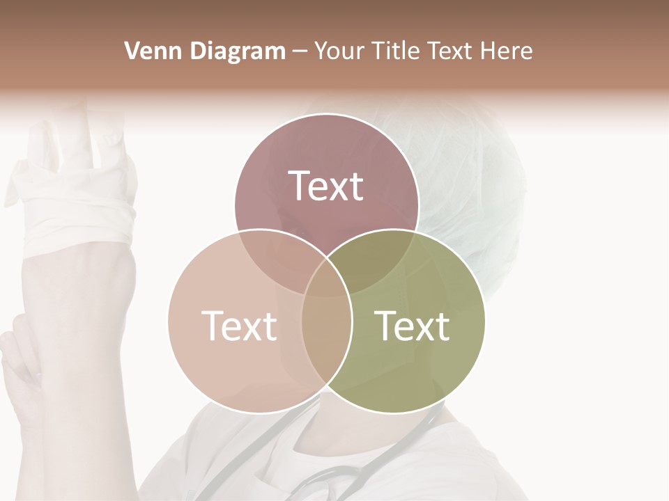 A Woman Wearing A Surgical Mask And Gloves PowerPoint Template