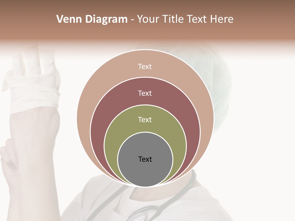 A Woman Wearing A Surgical Mask And Gloves PowerPoint Template