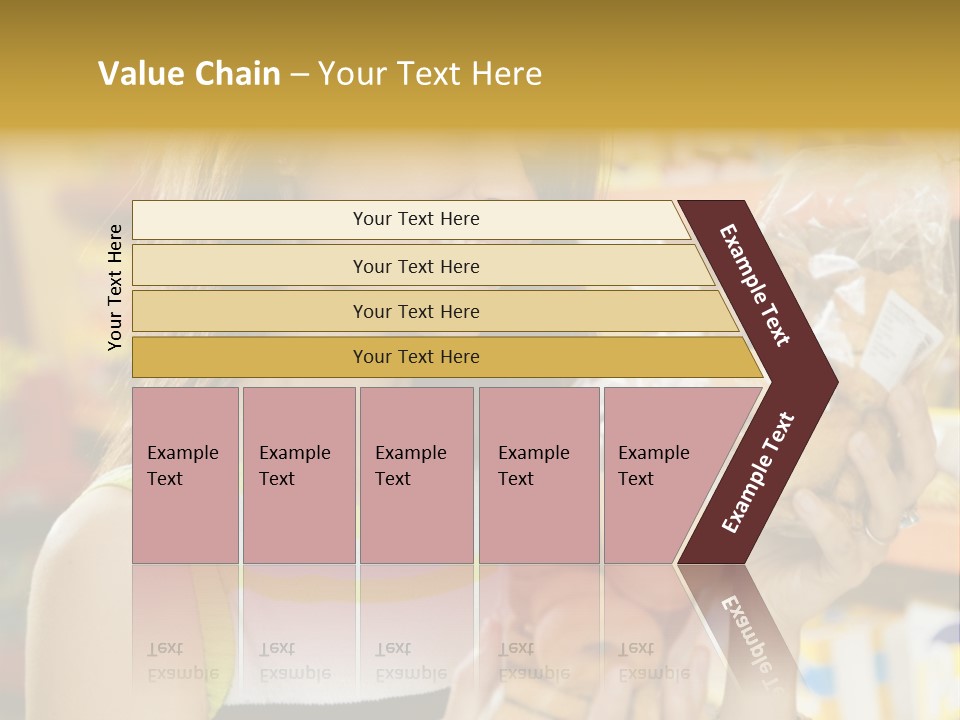 A Woman Holding A Bag Of Doughnuts In A Store PowerPoint Template