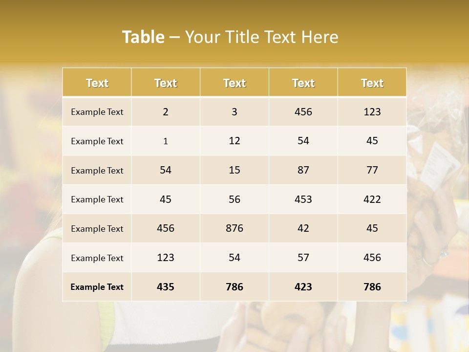 A Woman Holding A Bag Of Doughnuts In A Store PowerPoint Template