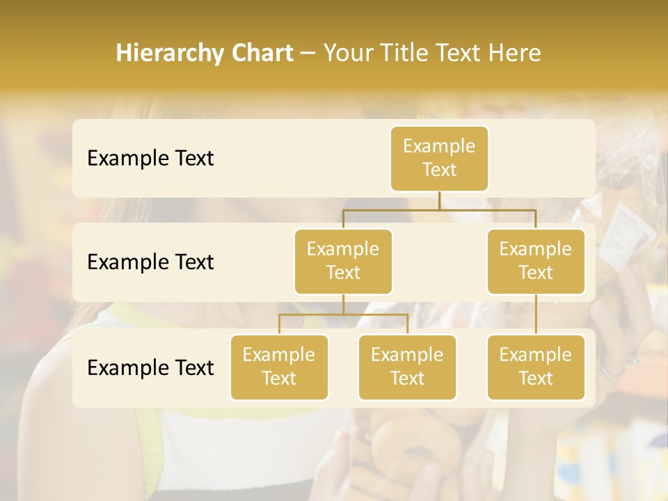 A Woman Holding A Bag Of Doughnuts In A Store PowerPoint Template