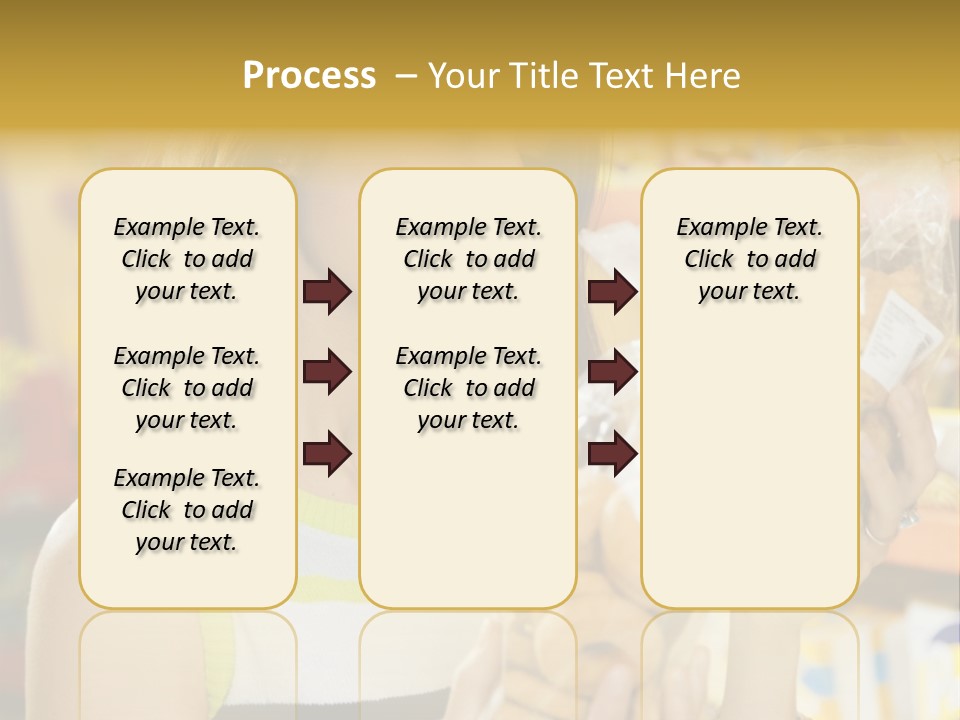 A Woman Holding A Bag Of Doughnuts In A Store PowerPoint Template