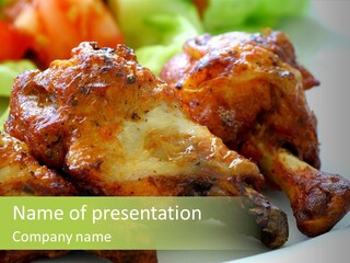 Fried Chicken Legs PowerPoint Template